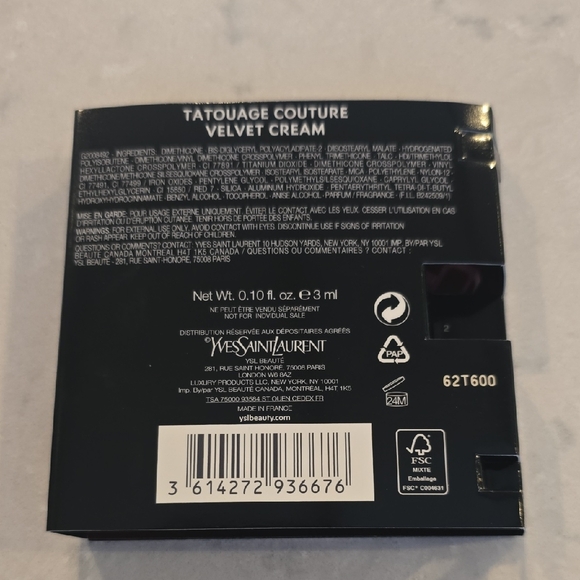 Yves Saint Laurent Tatouage Couture Velvet Cream Lip Color Set | 5 Sample Size - Picture 3 of 6